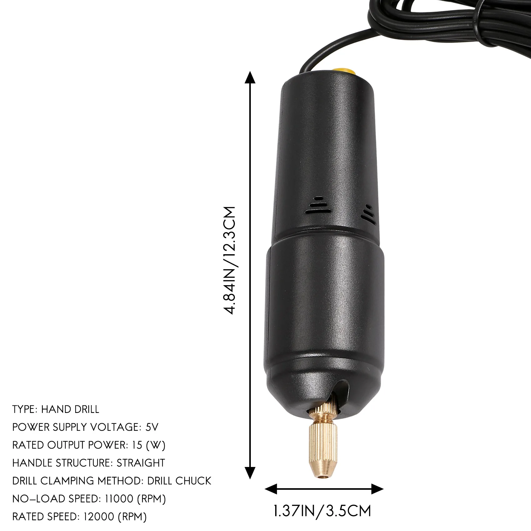Jewelry Tools Mini Electric Drill Handheld for Pearl Epoxy Resin Jewelry Making DIY Wood Craft Tools with 5 Drill Bits
