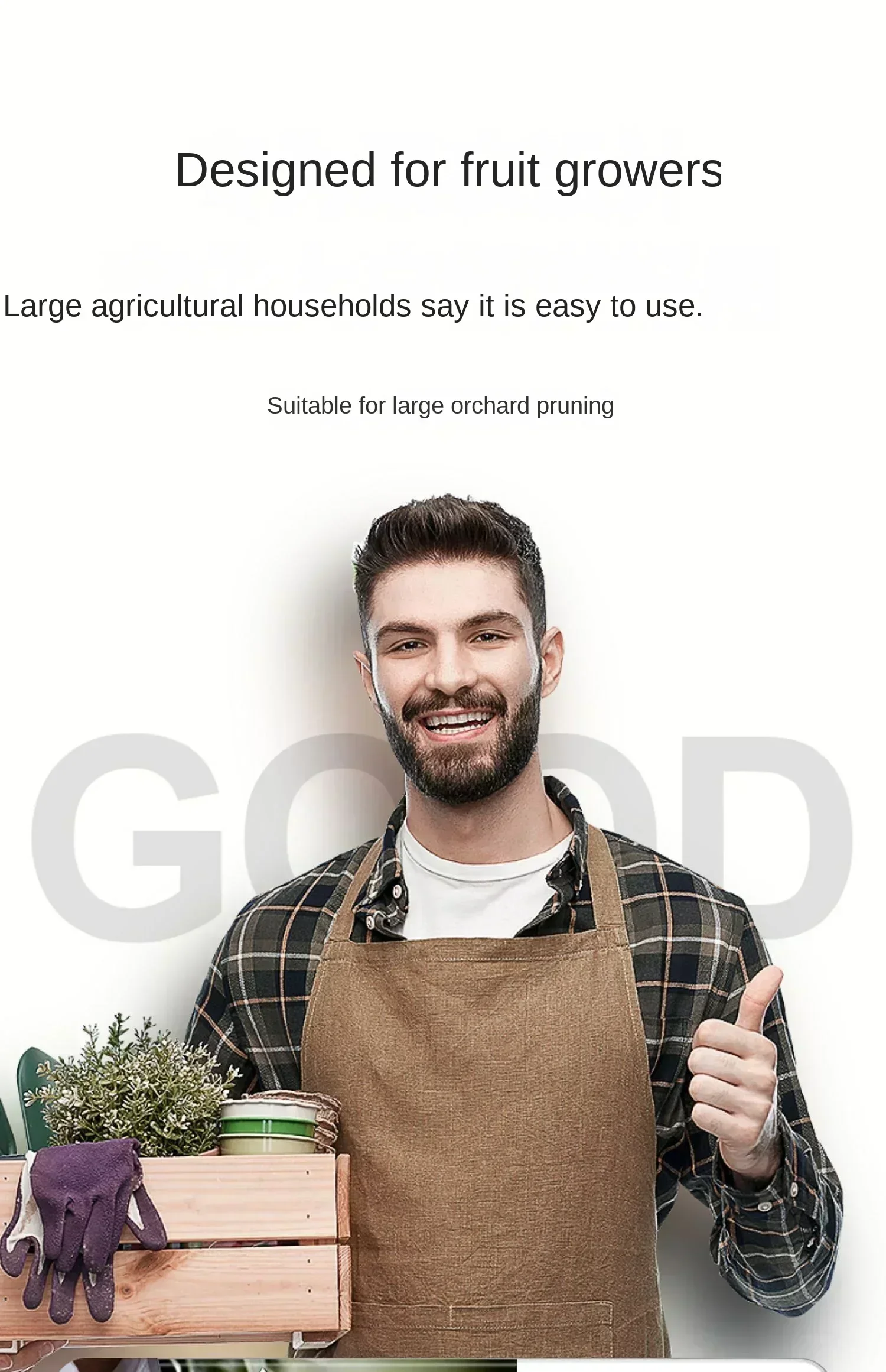 Electric Pruning Shears with Imported Lithium Battery for Fruit Trees, German Garden Tools with Rechargeable Battery