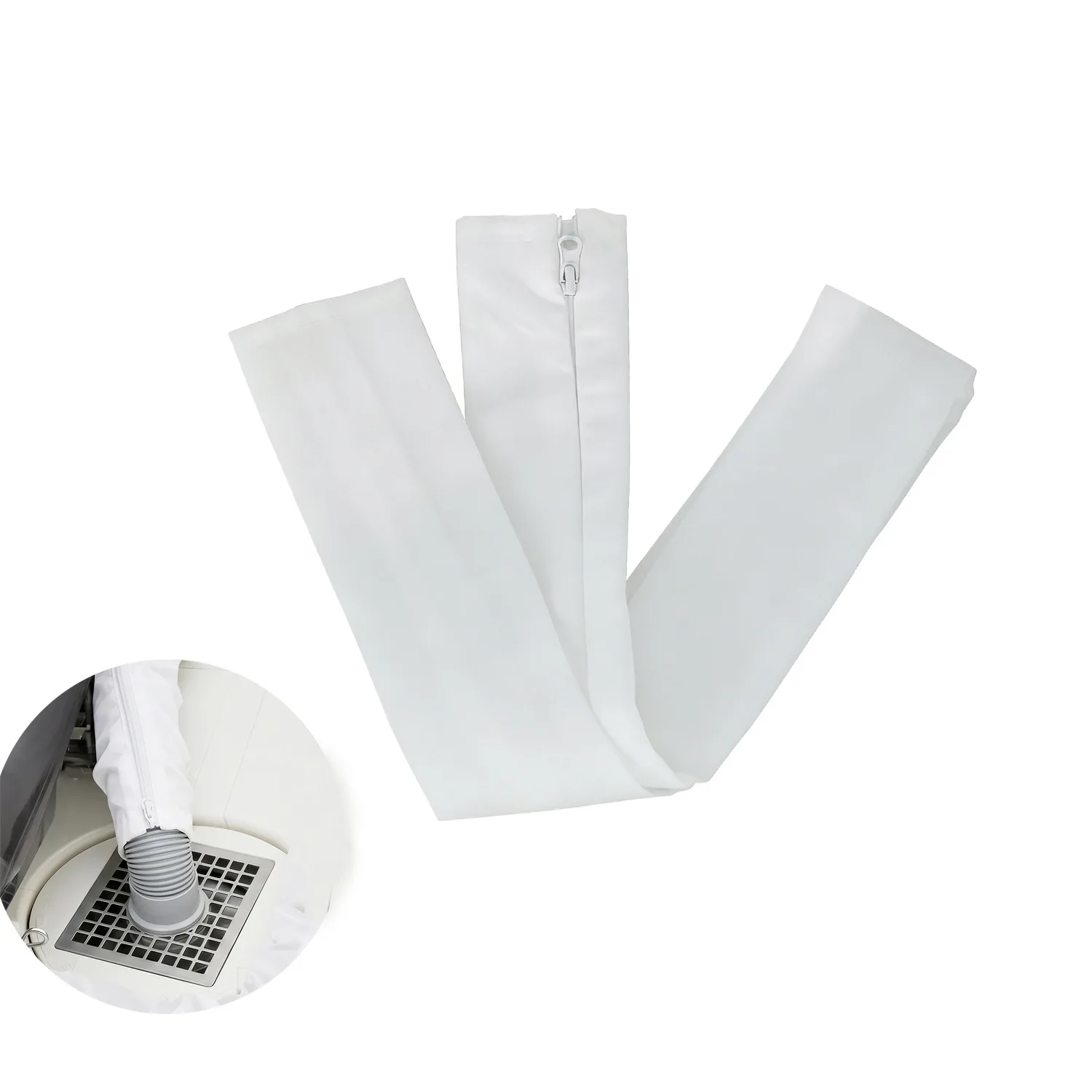 90cm Washable Reusable Elastic Dust Cover, Tight-Fit Washing Machine Hose Protector, Household Accessory
