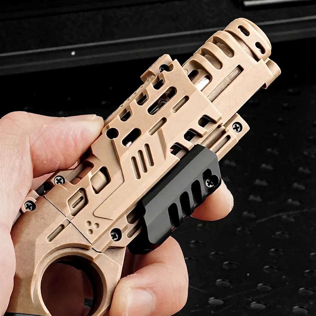 EDC Tactical Gadget with 1-Click Shell Ejection & Card Holder – Mini Stress Relief Toy for Adults