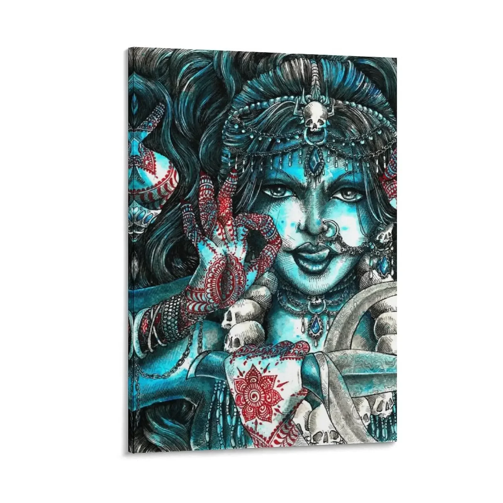 

Goddess Kali Canvas Painting wall decoration paintings Home decoration Luxury living room decoration wall