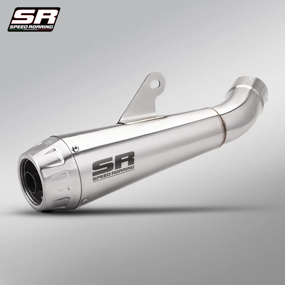 Slip‑On Exhaust For ZX Motor 500F Motorcycle Middle Link Pipe With Muffler Escape Replacement Modify Moto Accessories