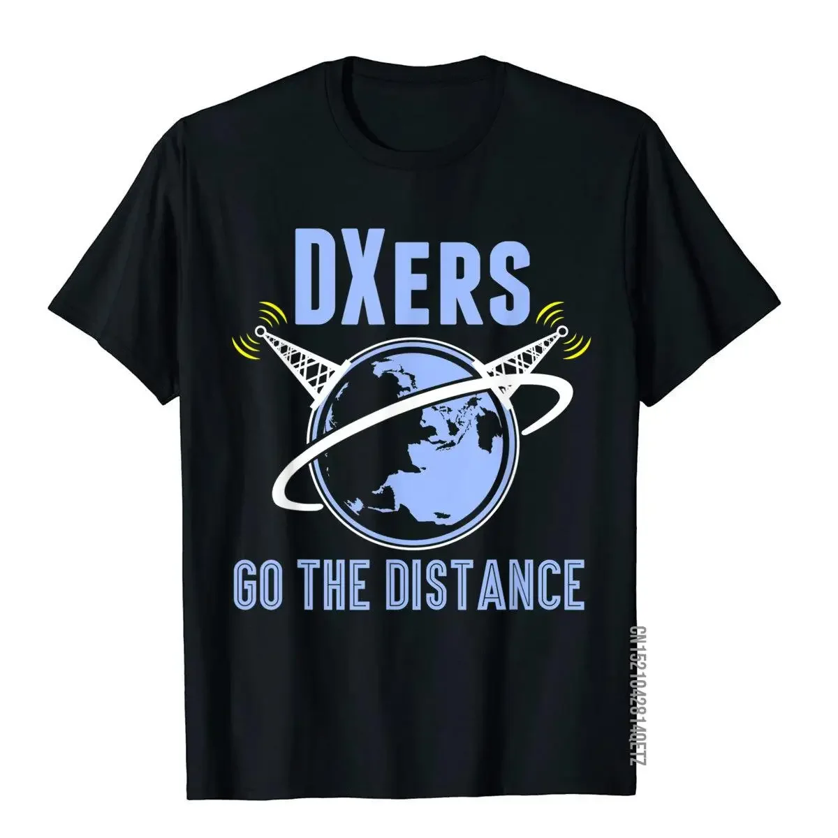 

DXers Go The Distance Ham Radio Graphic T-Shirt Soft Cotton