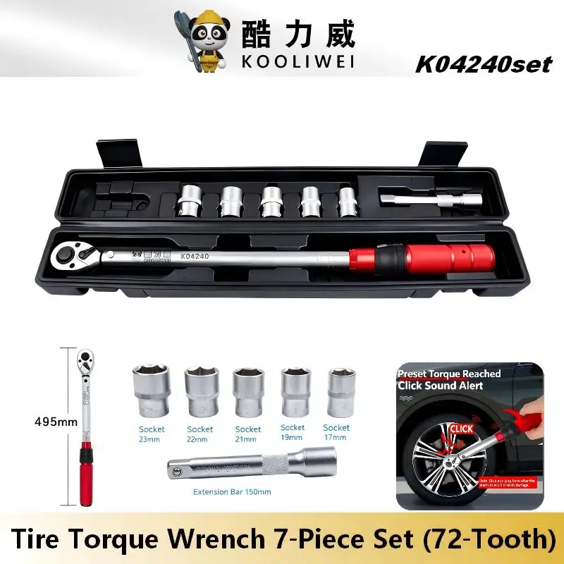KOOLIWEI Tire Digital Torque Wrench Set 1/2