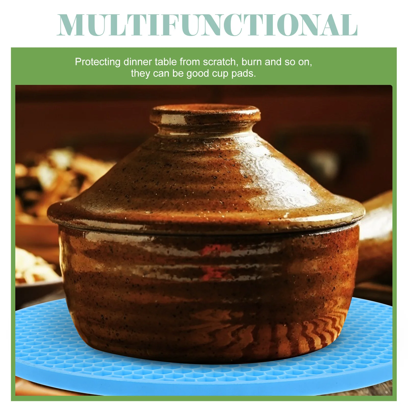 

4Pcs Premium Silicone Gripper Pads Heat-Resistant Bottle Opener Coasters Safe for All Families Holiday Gifts