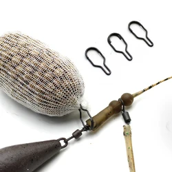 10PCS Carp Fishing Accessories PVA Bag Link Clip for Carp Hair Rig Tool Carp Coarse Method Feeder Fishing Tackle