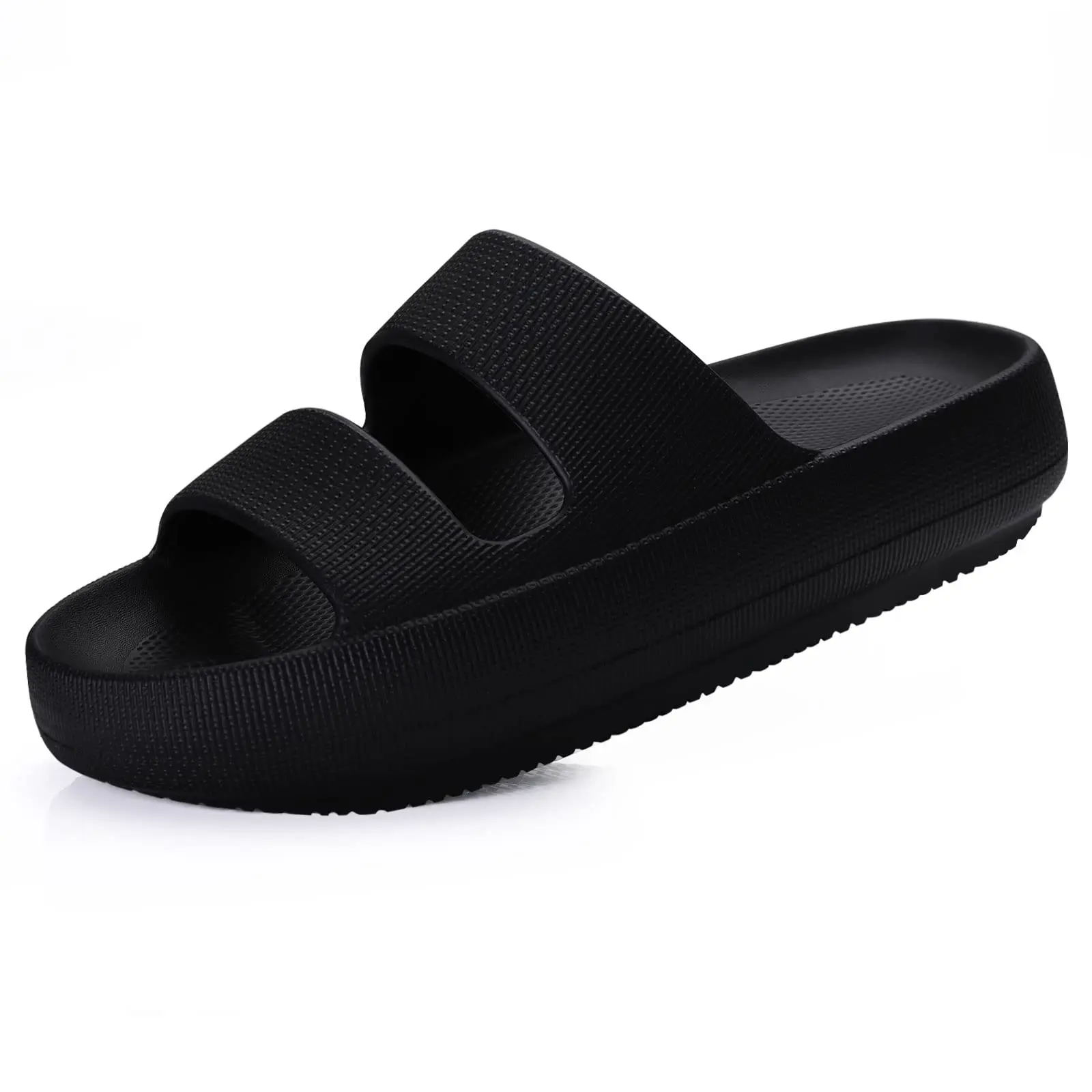 

Bebealy Women Flat Sandals Platform Slippers Soft Men Slippers Summer Shoes With Low Arch Support Outdoor Antiskid Home Slippers