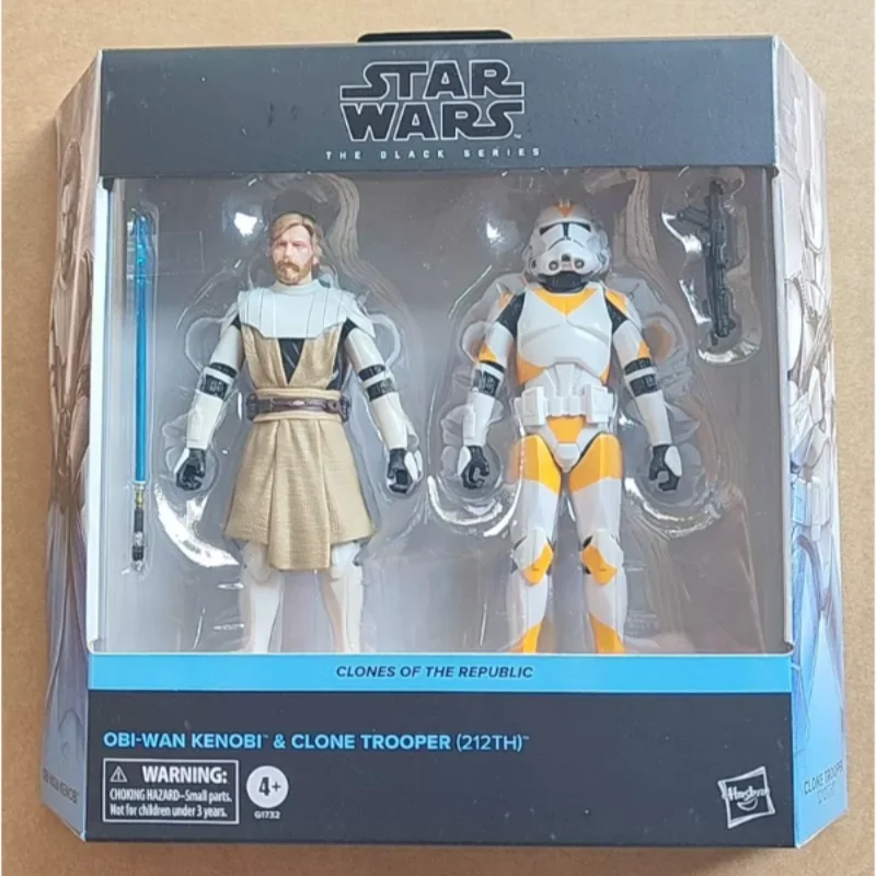 Brand new in stock Hasbro Hasbro Star Wars Obi-Wan & 212th Legion clone trooper double set, model figure robot doll collection g