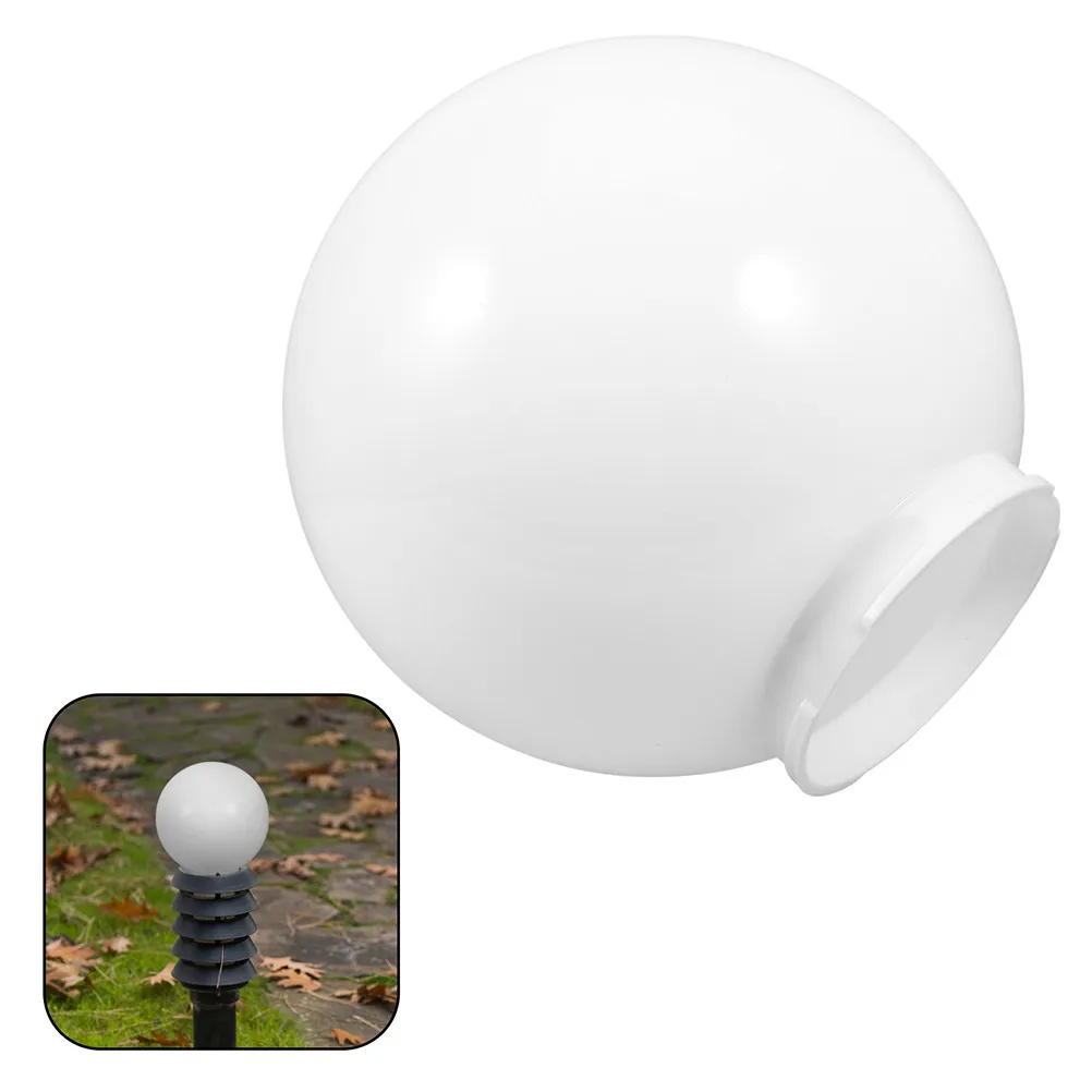 

30CM Acrylic Milky White Spherical Lampshade Garden Lampshade Acrylic Round Lamp Shade Replacement Globe Light Lamp Cover Dome