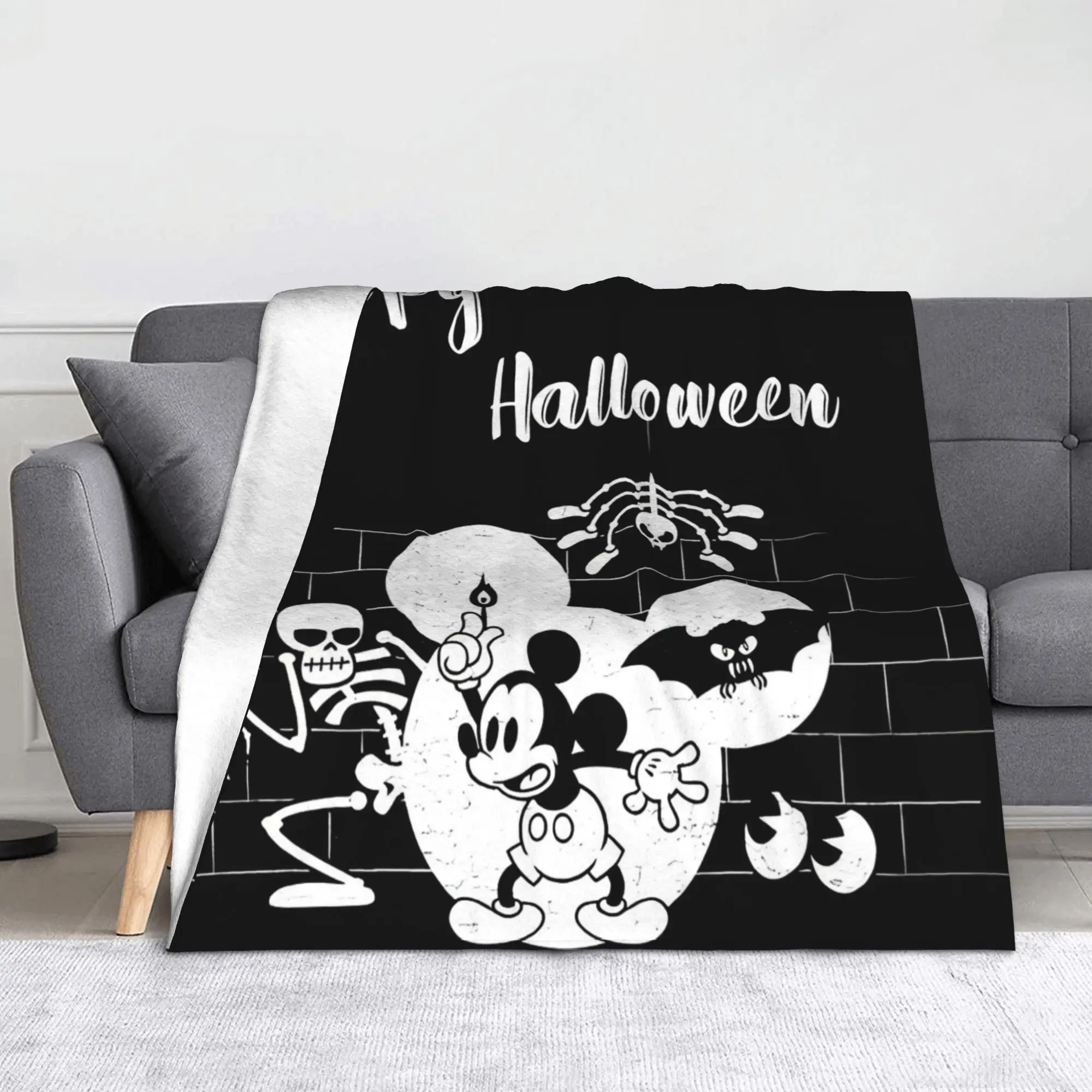 

Одеяло с Микки Маусом и Минни Маус, супер мягкие теплые пледы для кровати, 50x60 дюймов, простыни разных размеров