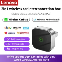 Adaptador inalámbrico Lenovo Carplay Android para coche, conexión automática por Bluetooth y Wifi, Plug and Play, para Toyota, Honda, Ford, Mercedes, Hyundai