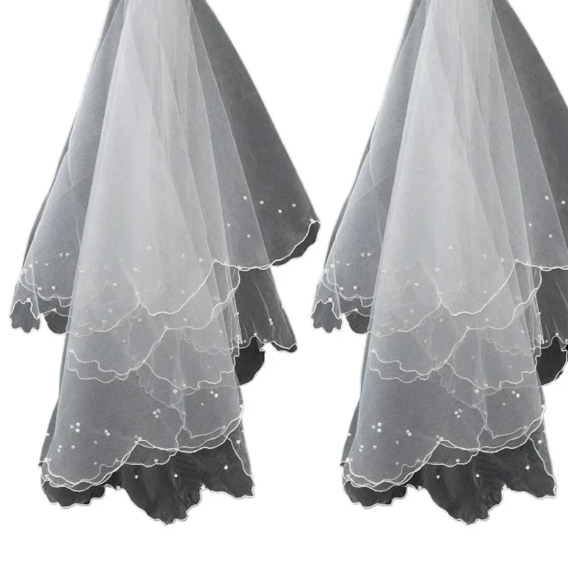 Wedding Veil White Bride Bridal Elegant Beautiful Tulle Veils