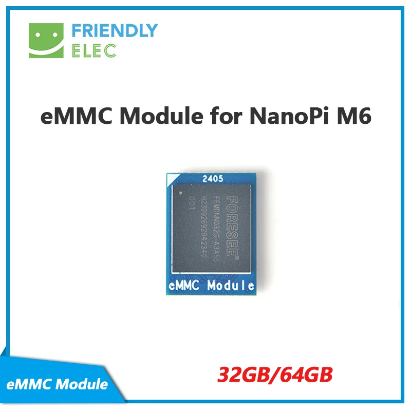 

EMMC модуль для NanoPi M6 32 ГБ/64 ГБ