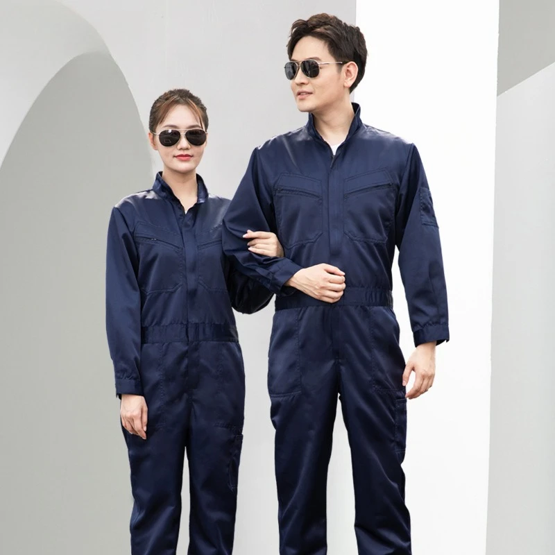 

Spring and Autumn One-piece Work Clothes Workshop Factory Crew Clothes One-piece Machine Repair Clothes