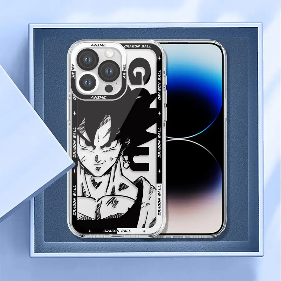 

Мягкий чехол для телефона iPhone 17, Air 7, 8, 12, Mini XR 16e 16 15 14 Plus 13 12 11 Pro MAX Dragon Ball Goku VS Vegeta
