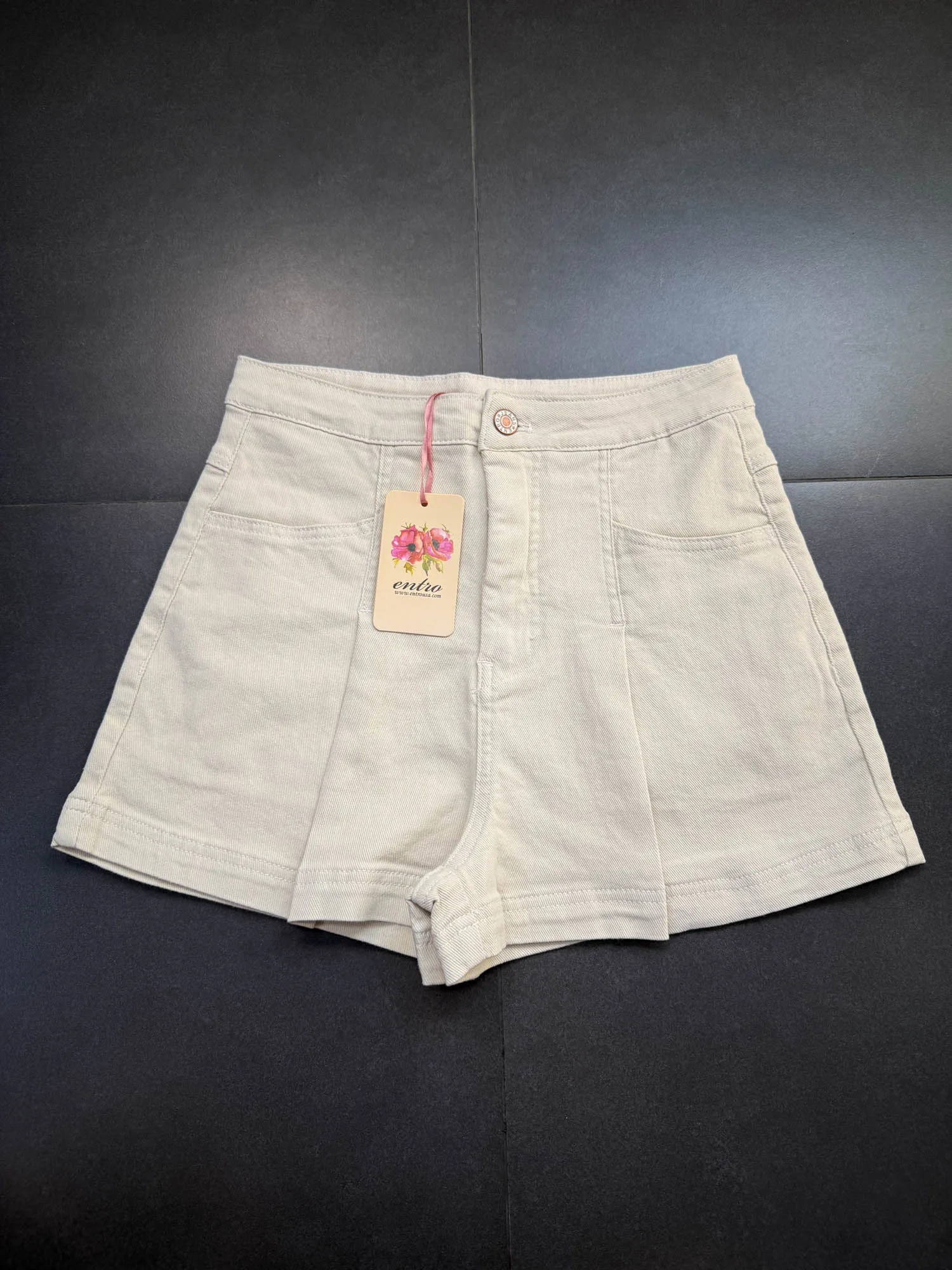 

Retro High Waist Elastic Denim Shorts Sexy Chic Slimming Fashionable Cotton Blend Ladies' Summer Shorts