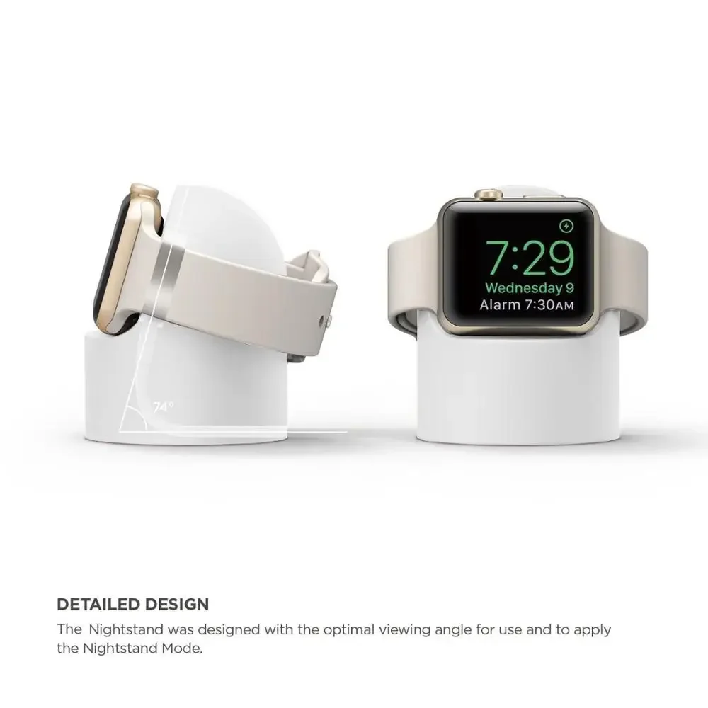 Podstawa do zegarka Apple Ultra ładowania silikonowy uchwyt wsparcia dla iWatch serii 9 8 7 6 5 4 3 SE stojak wolny otwór na kabel