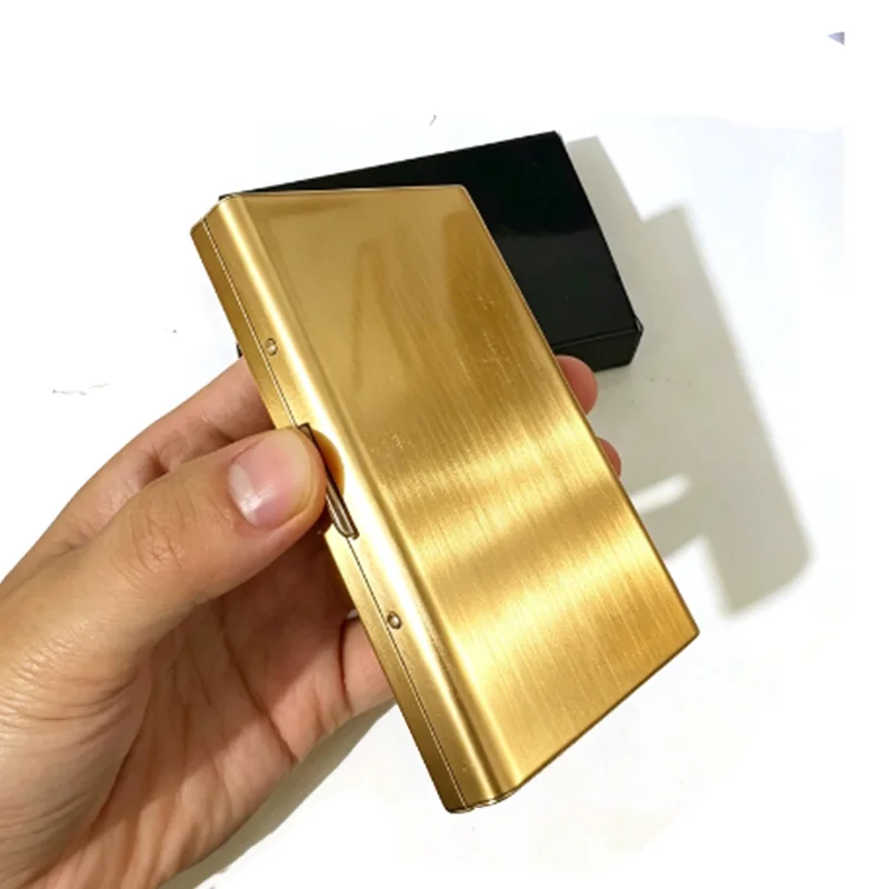 Cigarettes Gift Set Cigarette Holder Case 4pcs Smoking Accessories Metal Box Set Portable kit  1 Set Metal Box/Blade view 5
