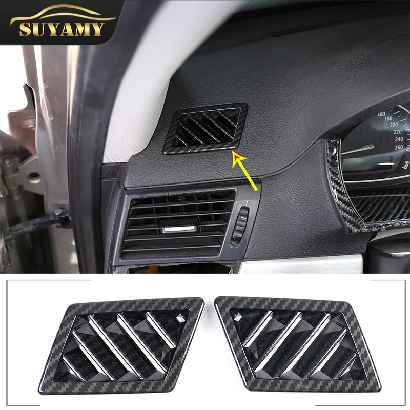 

Car Dashboard Air Conditioning Outlet Decoration Frame ABS Carbon Fiber Trim For BMW X3 E83 2003-2010 Auto Interior Accessories