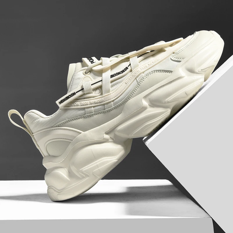 

2025 Winter New Men Sneakers Height Increasing Running Shoes Breathable Jogging Sneakers Male Comfortable Outdoor Sport Shoes