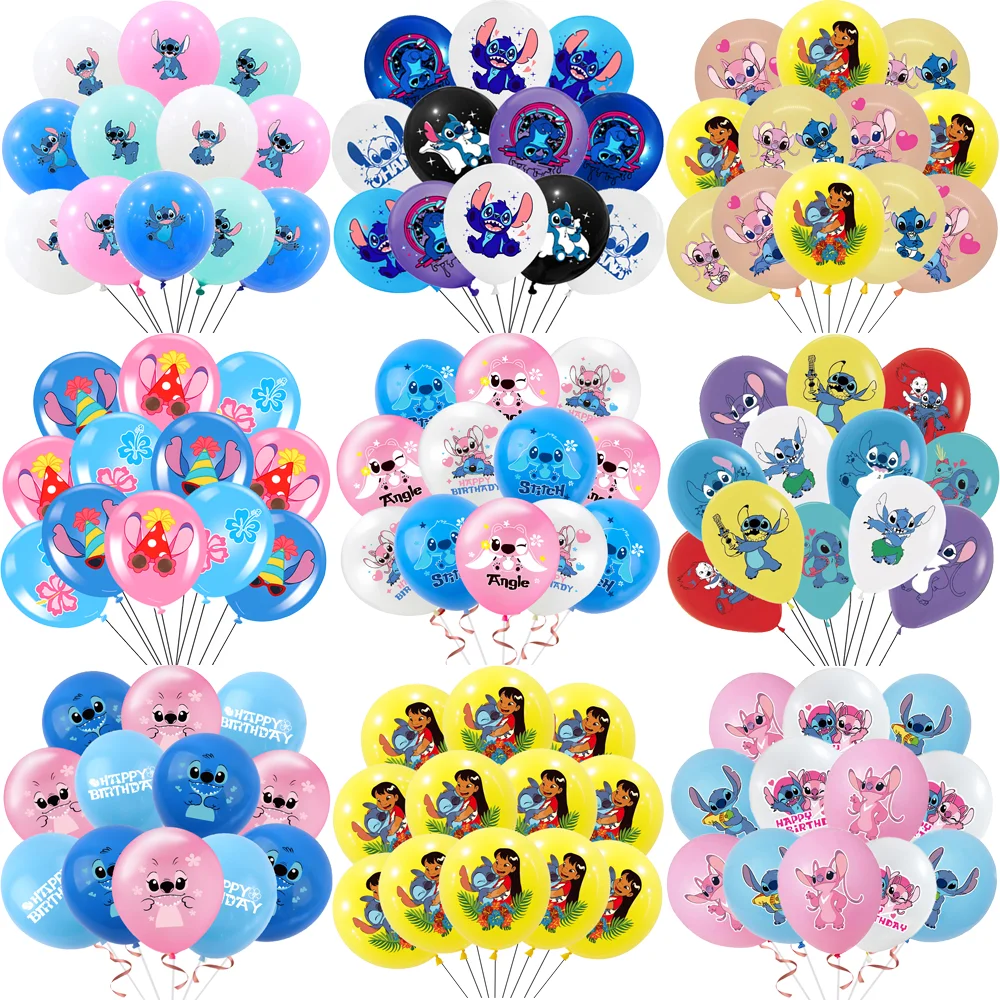 

Lilo & Stitch Character Pattern Latex Balloon Angel Balloons Toys Child Birthday Party Baby Shower Supplies Decoration