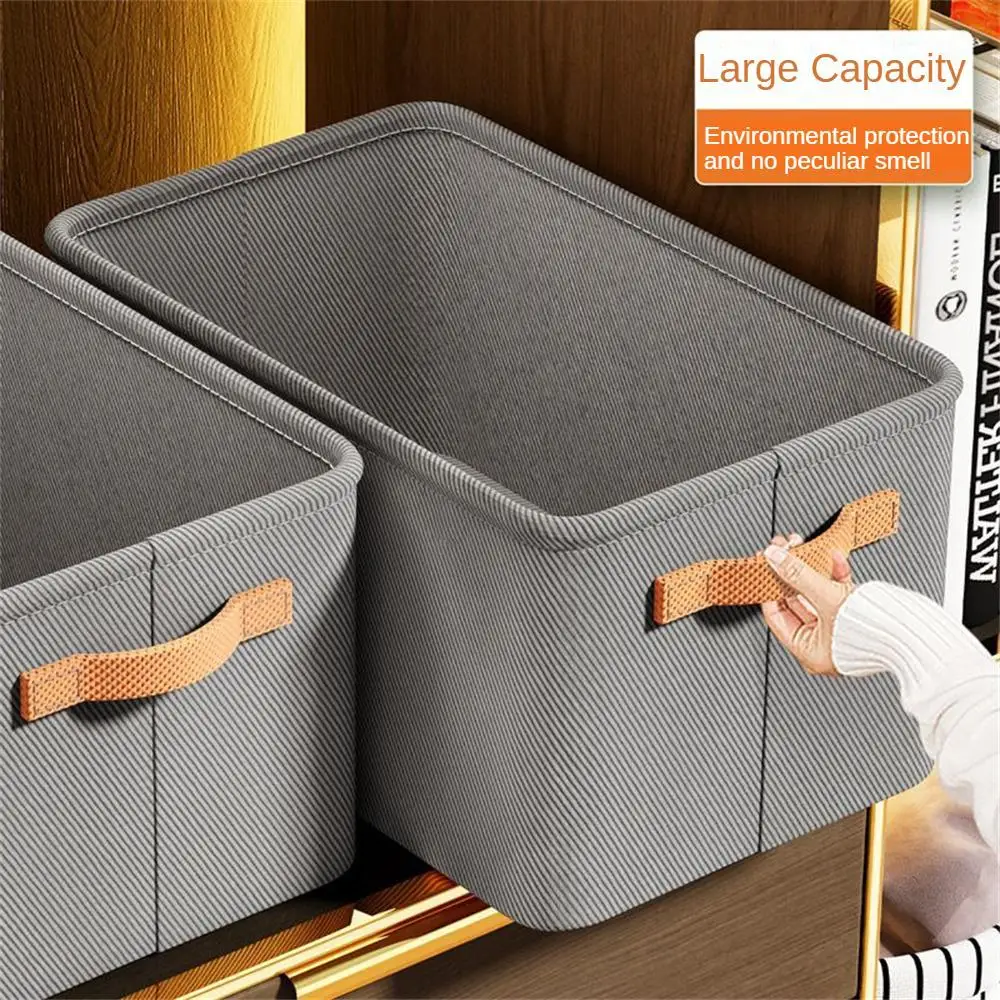 3 Types Storage Box Household Clothes Storage Box Foldable Fabric Storage Box Large Capacity Wardrobe Drawer Home Storage