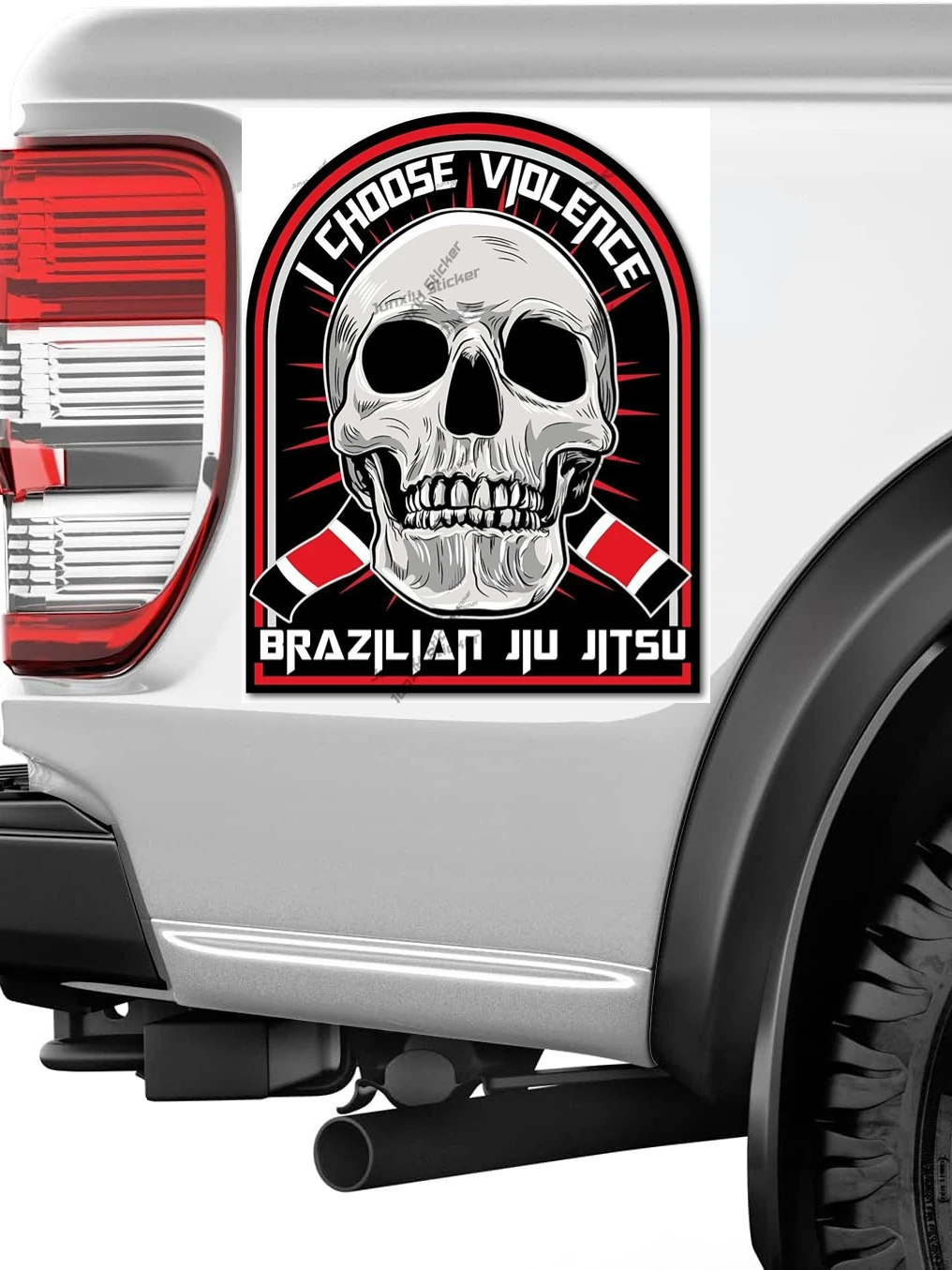 I Choose Violence BJJ Brazilian Jiu Jitsu Bumper Sticker Decal for Cars Cups Laptops Camper Car Body 4x4 Decals Accessories