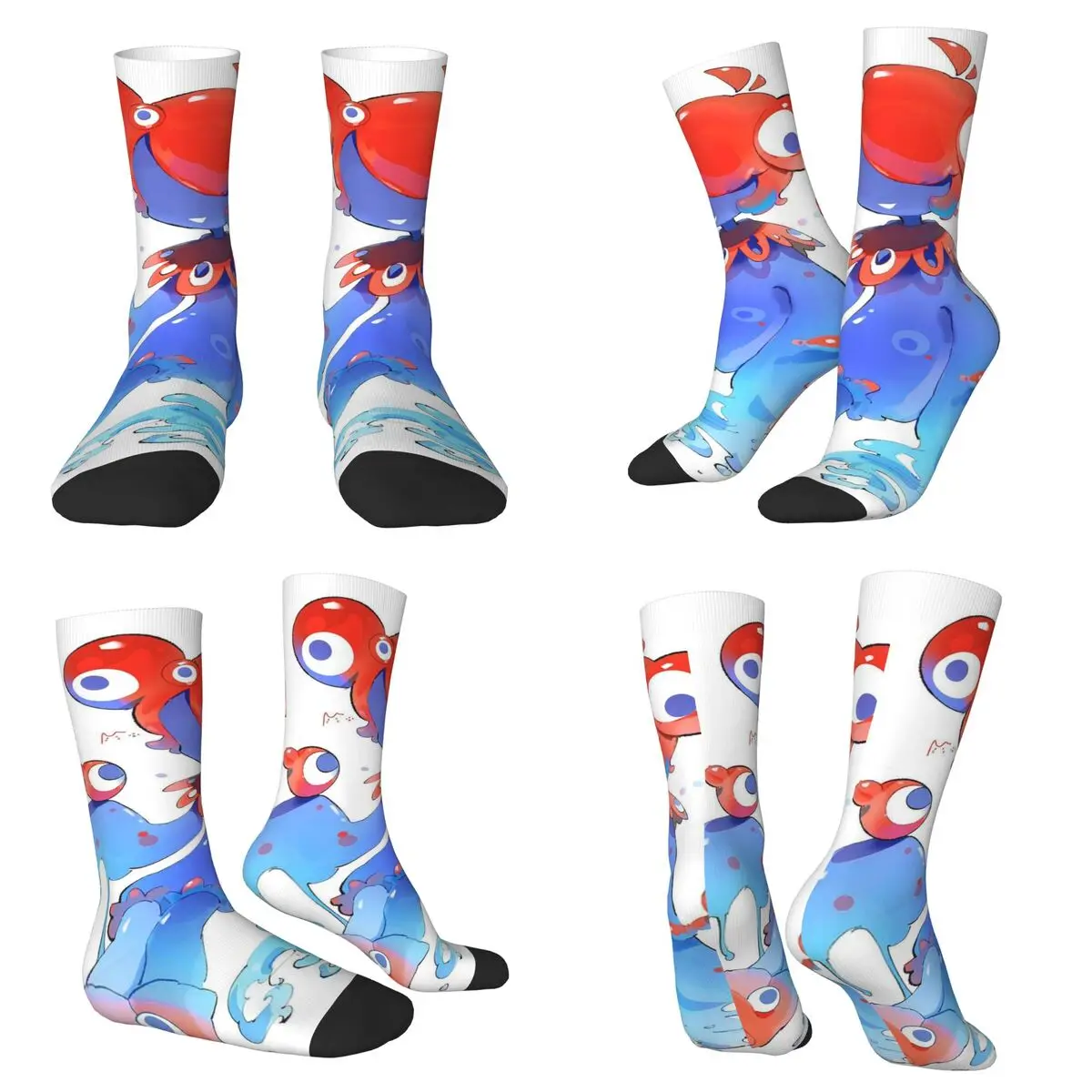 

Myaku Myaku Cartoon Socks Harajuku High Quality Stockings All Season Long Socks Accessories for Unisex Christmas Gifts