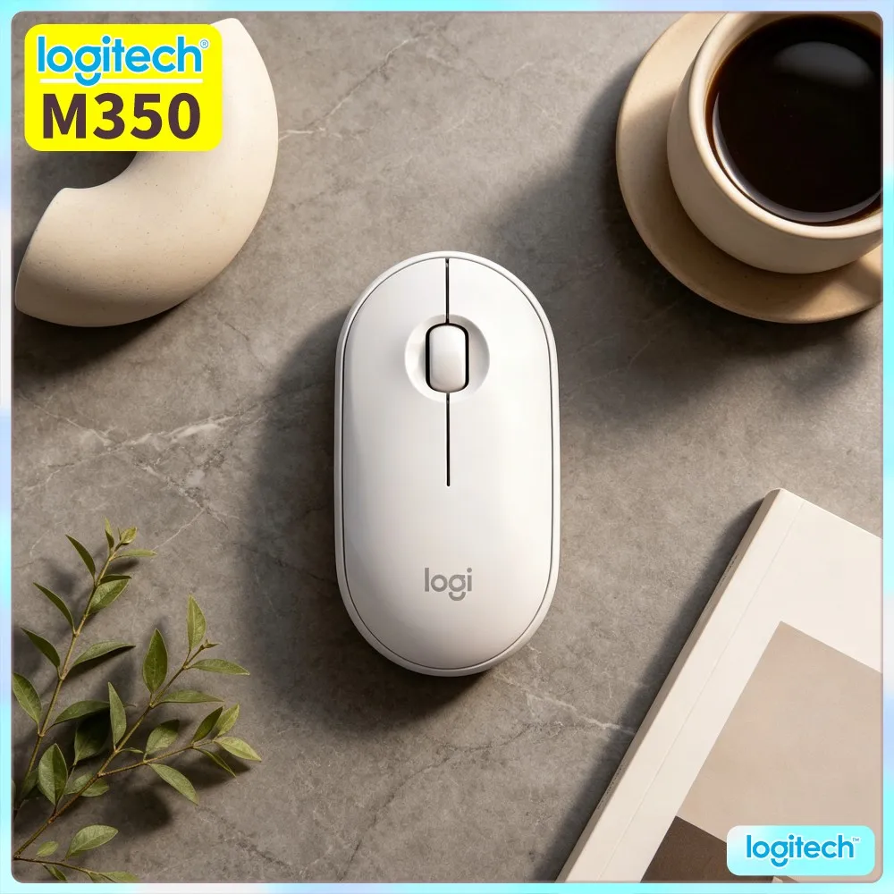 Logitech M350 Portable Optical Mouse - Thin Build, Quiet Clicks, Bluetooth Low Energy, 18-Month Battery, PC Mac Ipad Compatible