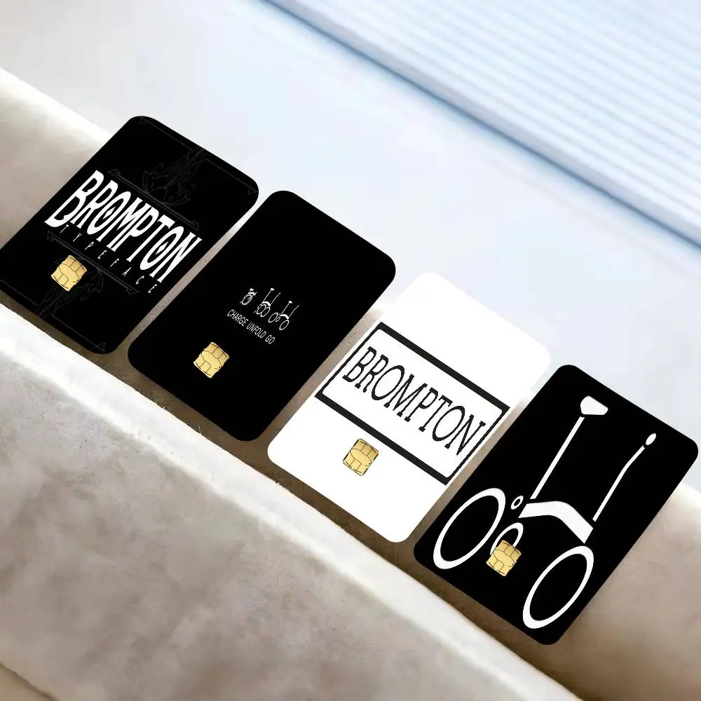 A B-r-o-mpton LOGO Diy   Credit Card Public Transportation Cards Protective Sticker Waterproof Card Face Decoration