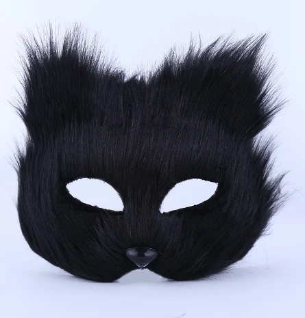 

Furry Fox Masks Halloween Carnival Birthday Party Party Animal Cosplay Mask Half Face Eye Mask Cosplay Props Masquerade Decorate