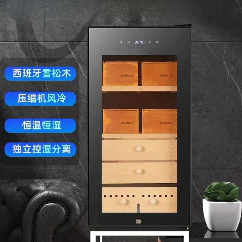 TAO Household cigar cabinet, constant temperature and humidity, ammonia removal, cedar wood moisturizing tea, red wine cabinet