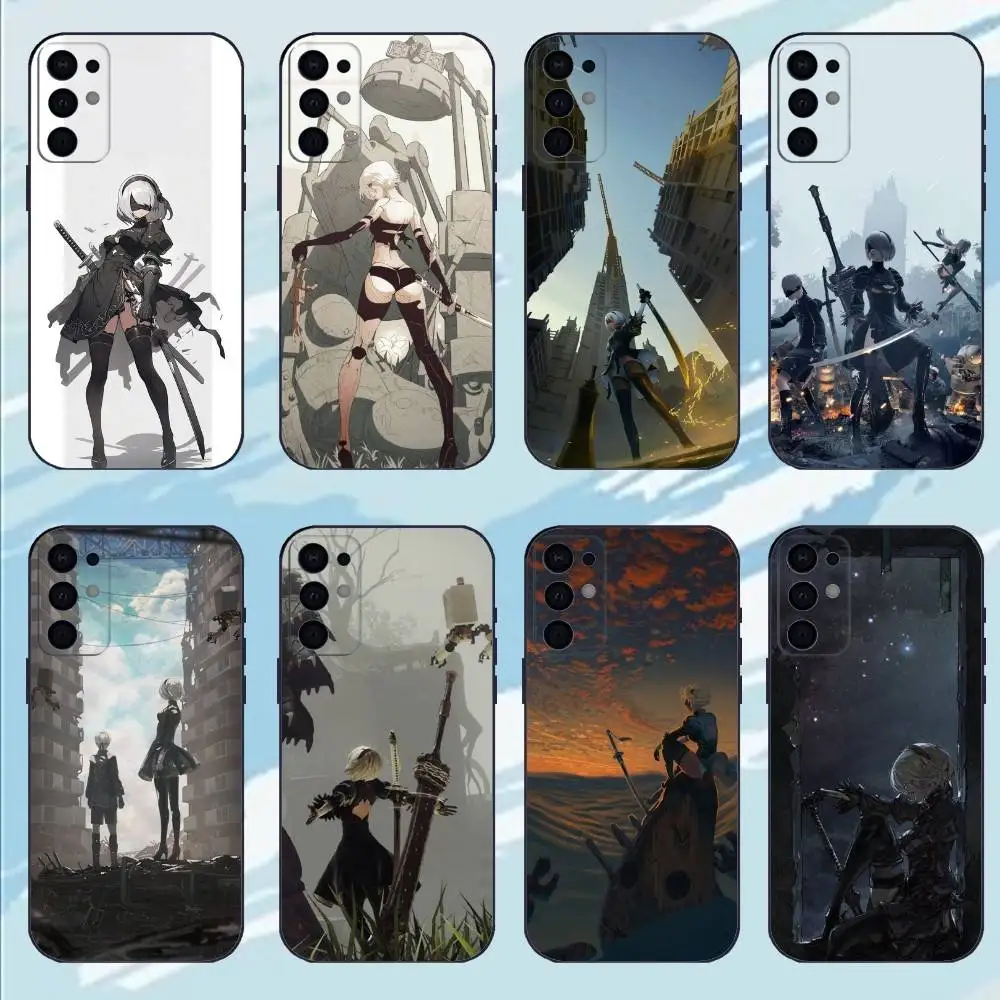 

Game N-NieR Automata-a Phone Case For Samsung S25,S24,S23,S22,S21,S20,Plus, Soft Silicone Black Cover