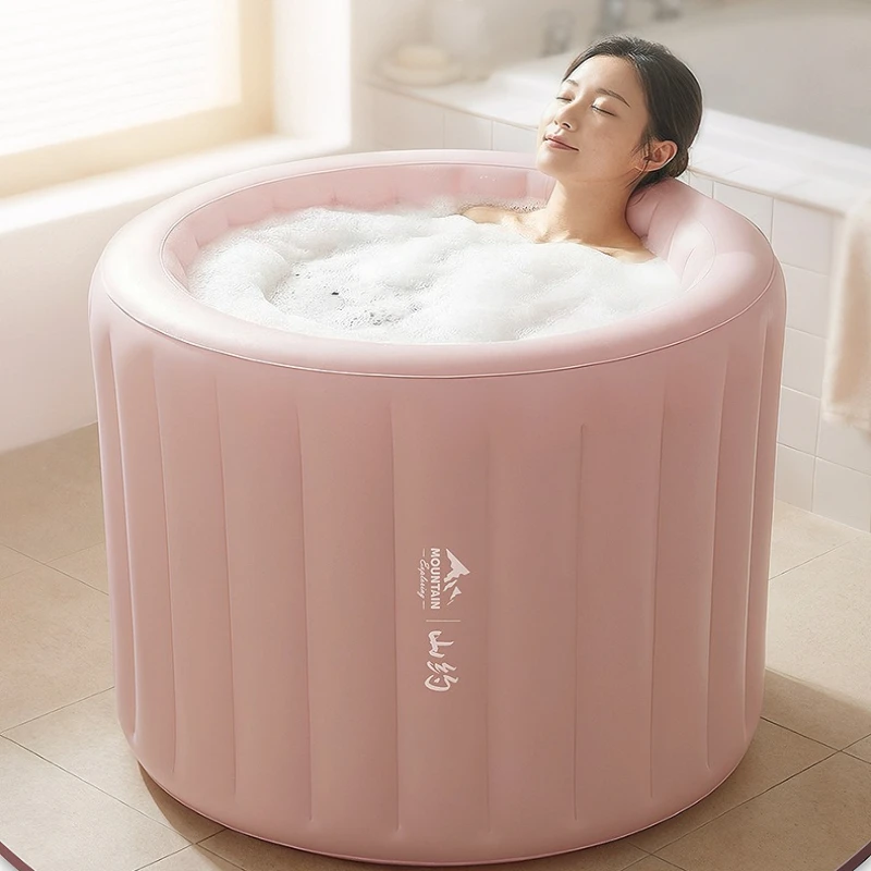 Automatic Inflatable Bathtub Save Space Comfortable Foldable Thickened Durable Convenient Use Bathroom Household Bathtubs