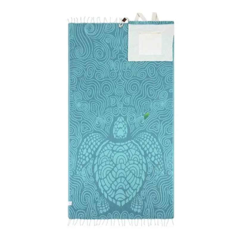 Convertible Beach Backpack Towel, Wearable Oversized Sand-Repellent Quick-Drying Mat, Foldable Portable Summer Beach Tote
