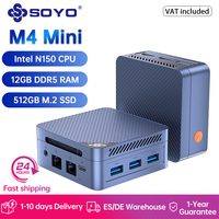 SOYO Mini PC M4 Mini Intel Twin Lake N150 CPU Windows 11 Pro Mini PC 12GB DDR5 512GB RAM WiFi5 BT5.0 Portable Desktop Computer
