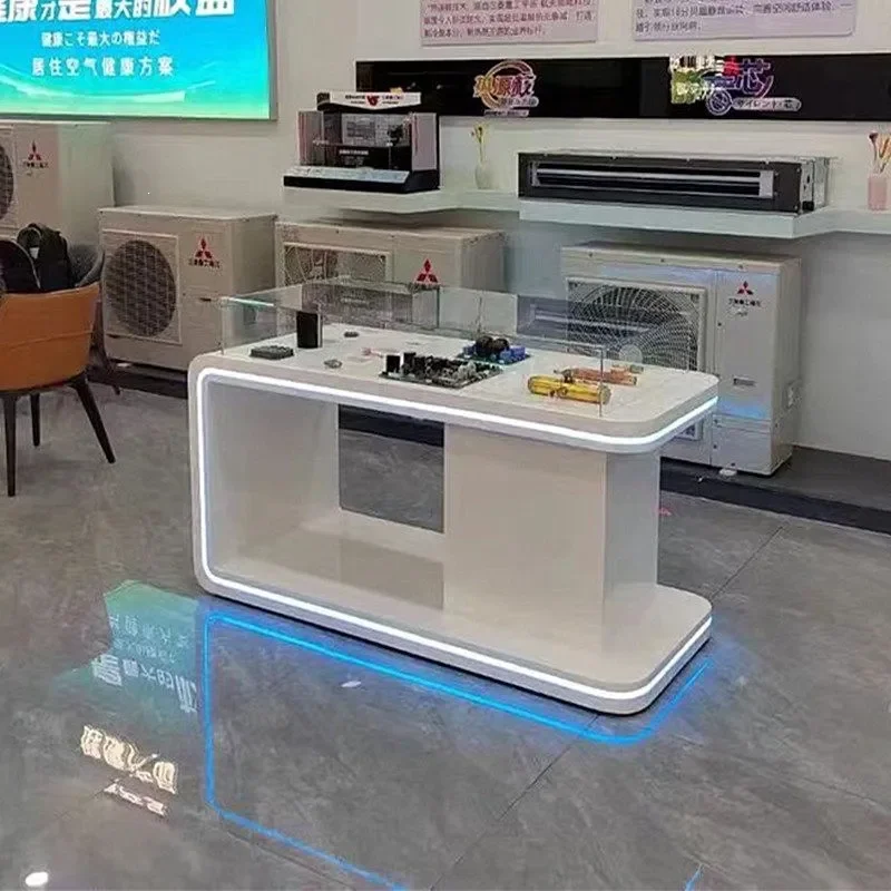 for Nakajima Cabinet Paint Booth Display Stand Science Museum Creative Special-shaped Experience Table Luminous Showcase
