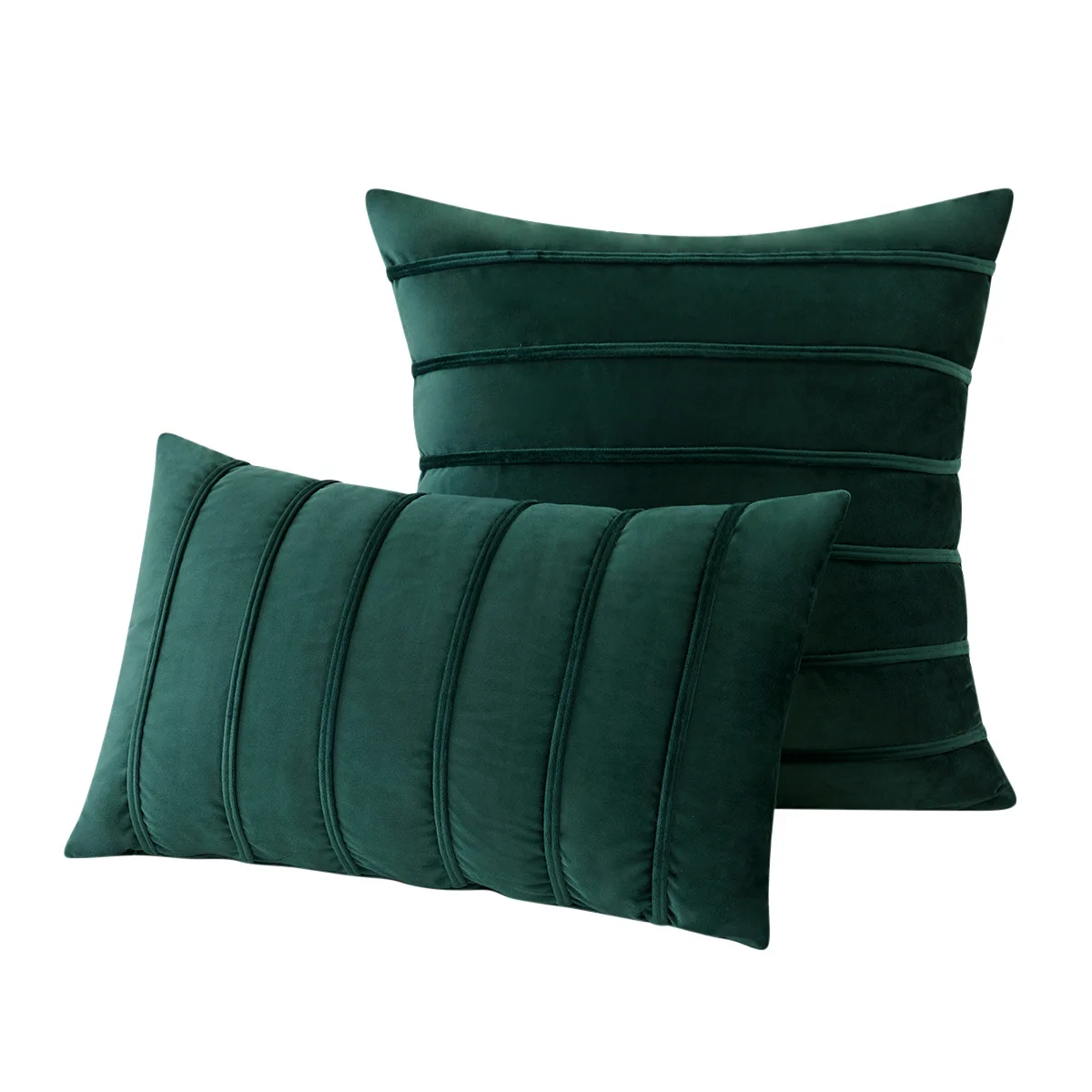 

Inyahome Velvet Throw Cushion Cover 30x50cm and 45x45cm Set of 2 Decorative Nap Sofa Backrest Pillow Covers Cushion Case For Car