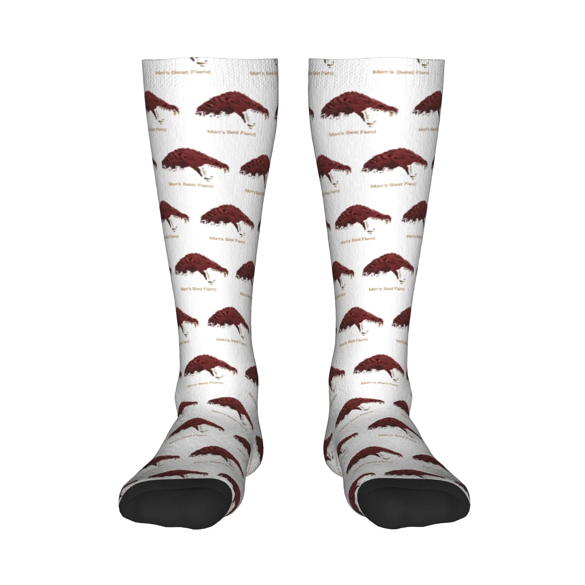 

Всесезонные чулки для экипажа Odogaron, мужские носки Best Fiend, забавные длинные носки в стиле Харадзюку в стиле хип-хоп, аксессуары для мужчин и женщин