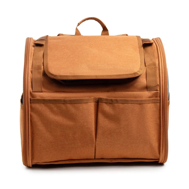 رائجة البيع حقيبة ظهر جديدة لحمل الحيوانات الأليفة مع ستائر ظلة شبكة PVC للقطط والكلاب حتى 13bs وسادة قابلة للإزالة مقاومة للخدش