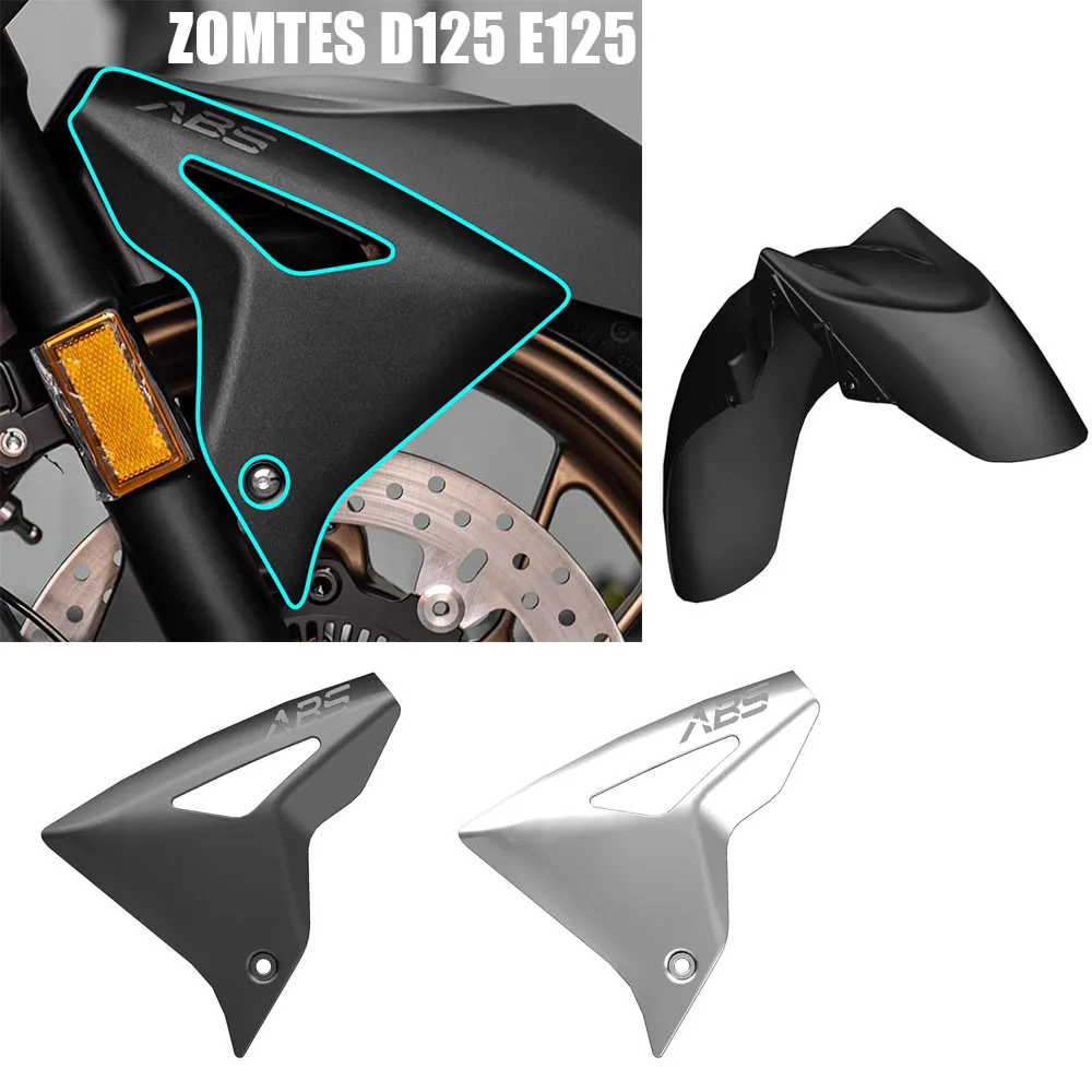 

ZOMTES D125 E125 125E 125D 125 E/D Motorcycle Front Fender Cover Mudguard Extension Splash Guard New Fit