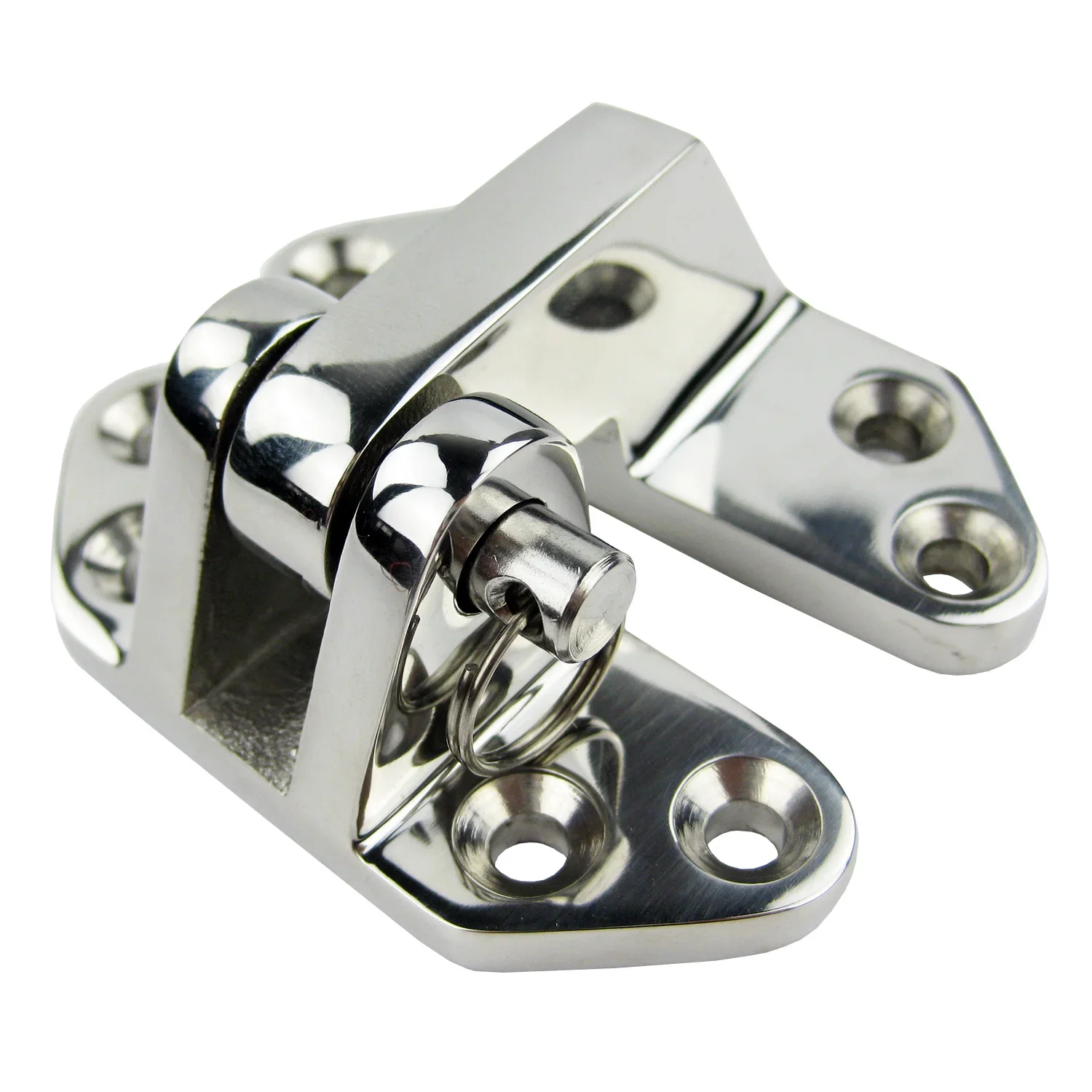 Marine Boat Stainless Steel Hatch Hinge w/ Removable Pin Solid Cast Hatch Hinge