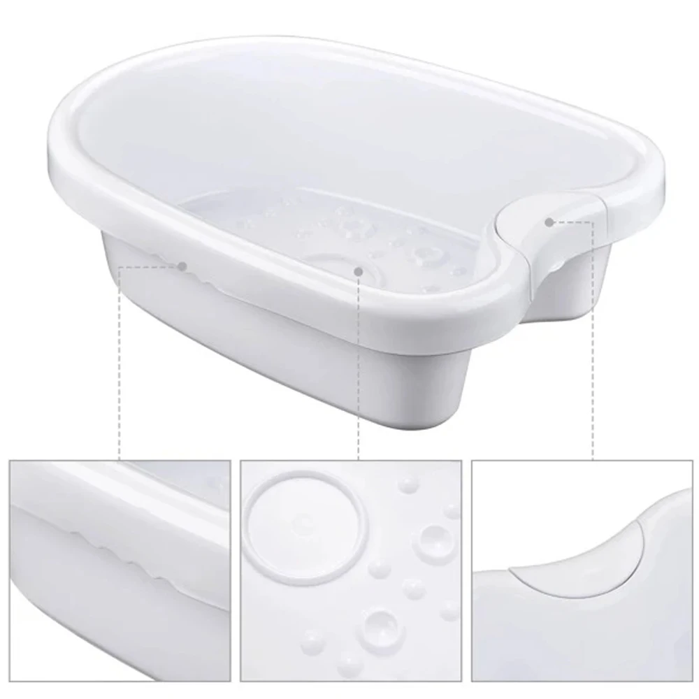 Foot BathTub Detox Ionic Basin for Foot Spa Bath Machine Footspa Bucket Vibration Whirlpool Care Arrays Aqua Relieves Fatigue