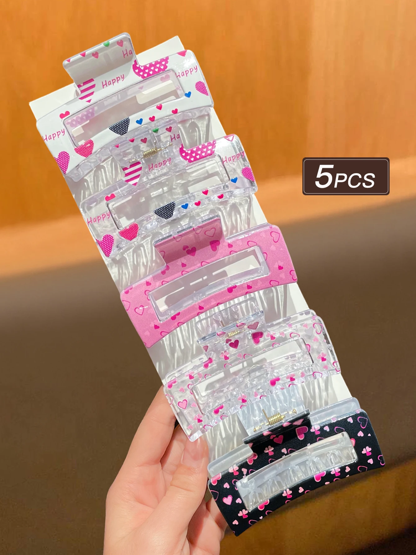 

5pcs Fashionable Ladies Hair Clips Grips Versatile Hair Accessories for Daily Use Ideal Gift Recommendation