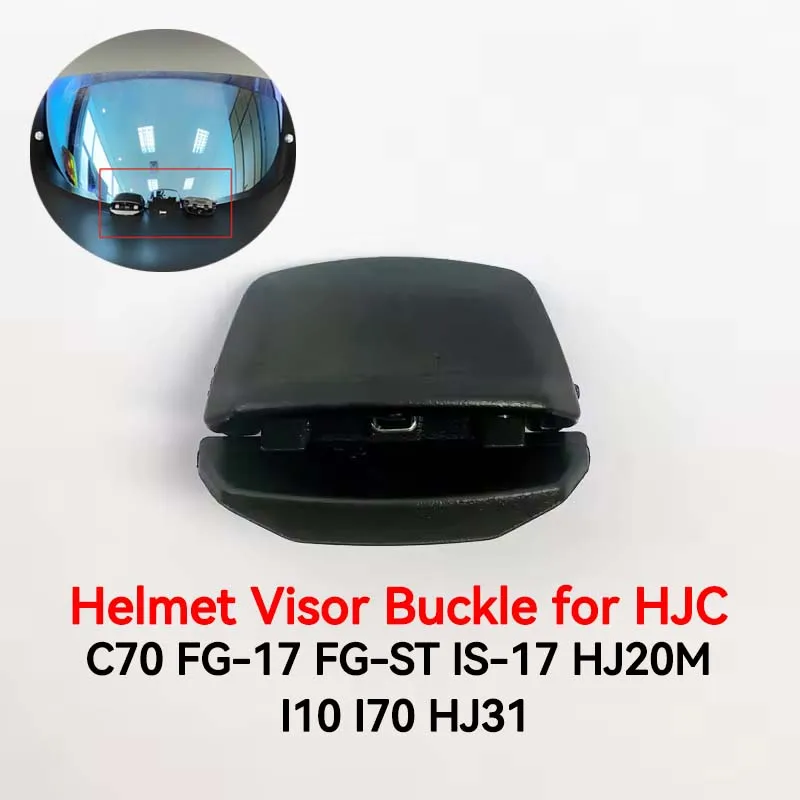 HJC Helmet Visor front buttont Buckle for C70 FG-17 FG-ST IS-17 HJ20M I10 I70 HJ31 Cascos Visera Lock Black Plastics Accessories