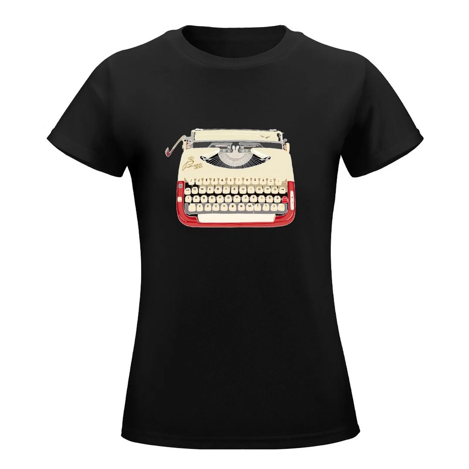 1958 Princess 300 Typewriter Vintage T-Shirt sweat plain t shirts for Women loose fit