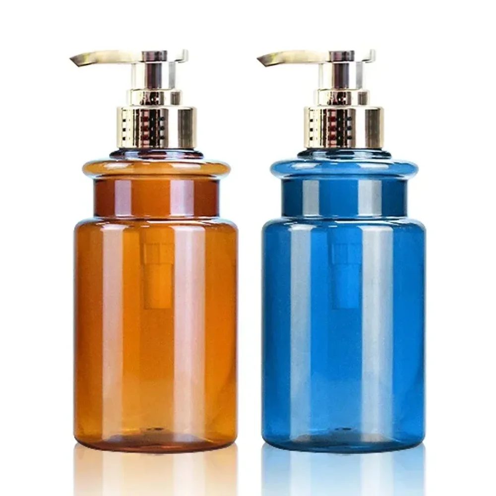 Botella vacía de plástico PET para champú, envase de Gel de ducha esencial de viaje, venta al por mayor, 300/500ml, 1 unidad