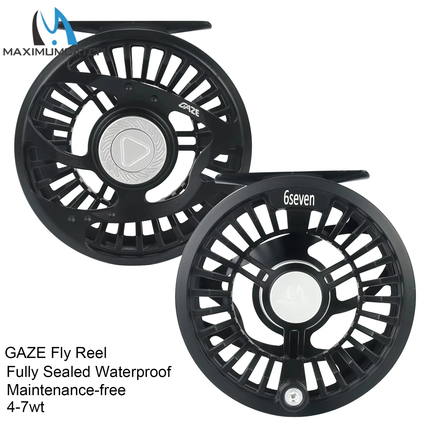 

Maximumcatch GAZE Fly Fishing Reel 2-7WT Lightweight CNC Aluminum Waterproof Sealed Drag Trout Fly Reel
