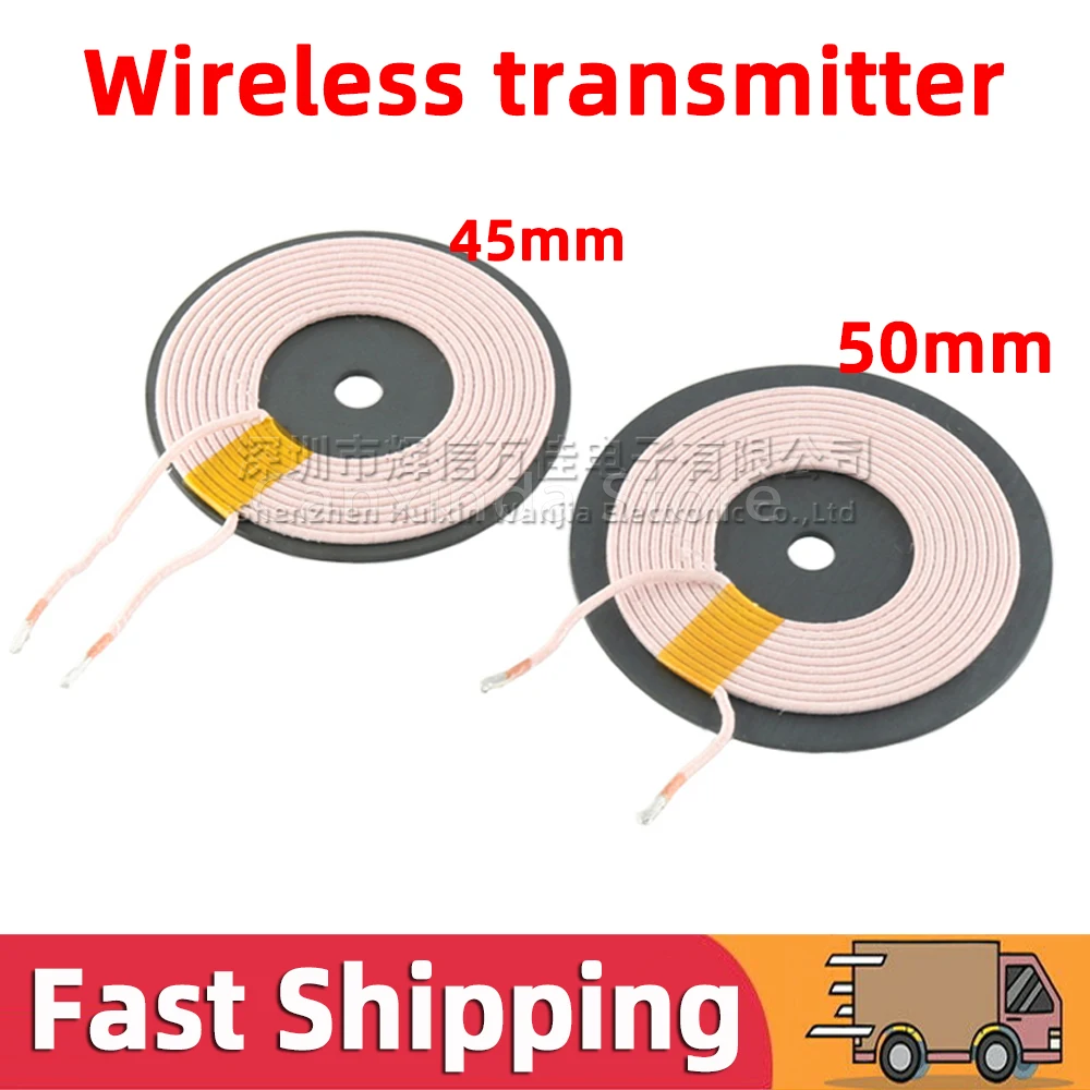 5pcs Wireless Charger Transmitter Receiver Coil Qi Standard Wireless Charging Transmitting Receiving DIY PCB Transmit Coil