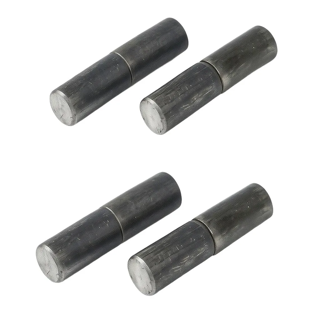 4 Piece Welded Hinged Cylindrical Door Shaft Hinges Set Stainless For Secure Home Gate Window Fireplace Screen Installation